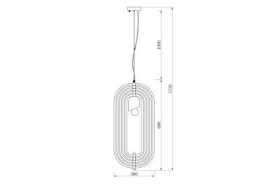 Потолочный светильник Garda Decor K2MP-95BR Светильник потолочный 30*30*68 арт. K2MP-95BR