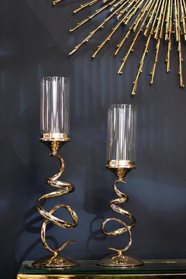 Подсвечник Garda Decor 2K166208G Подсвечник золото 16х16х61 арт. 2K166208G