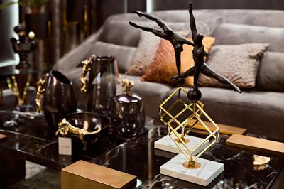 Статуэтка Garda Decor 55RD2865 Статуэтка "Гимнаст на кубе-2" 30*51см арт. 55RD2865