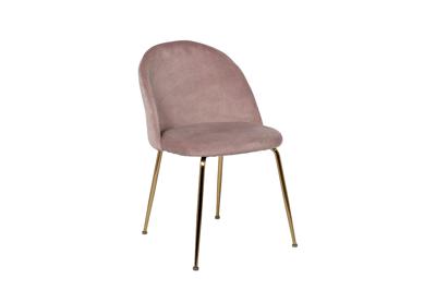 Мебель Garda Decor 30C-301-1G LPI Стул велюр пепельно-розовый, мет.ножки 50*53*77см арт. 30C-301-1G LPI