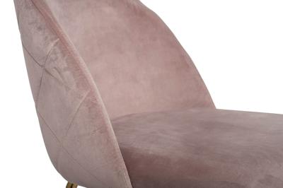 Мебель Garda Decor 30C-301-1G LPI Стул велюр пепельно-розовый, мет.ножки 50*53*77см арт. 30C-301-1G LPI