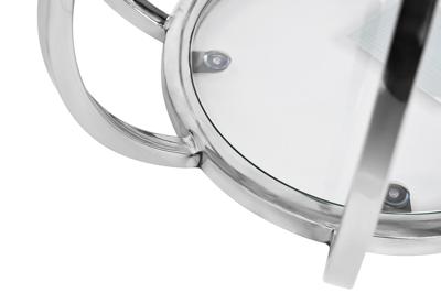 Стол журнальный Garda Decor 13RXET4037-SILVER Стол журнальный стекло прозр./серебро d50*60см арт. 13RXET4037-SILVER