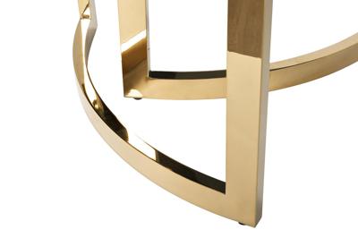 Стол журнальный Garda Decor 47ED-CT062GOLD Стол журнальный темн.стекло/золото d90*45см арт. 47ED-CT062GOLD