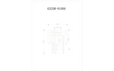 Бра Garda Decor 62GDM-81006  Бра Виктория (Vittoria) S золото 20*34см арт. 62GDM-81006
