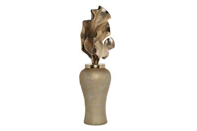 Ваза Garda Decor 71PN-50736 Ваза декоративная золотистая 25*18*65см арт. 71PN-50736