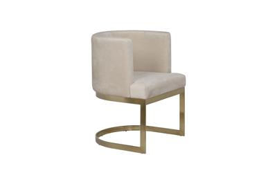 Стул Garda Decor 76AR-612GOLD-CR Стул велюр св.бежевый/матовое золото 58*59*78см арт. 76AR-612GOLD-CR