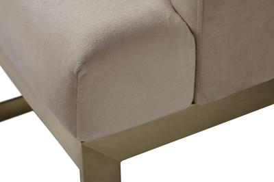 Стул Garda Decor 76AR-612GOLD-CR Стул велюр св.бежевый/матовое золото 58*59*78см арт. 76AR-612GOLD-CR
