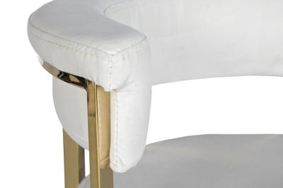 Стул барный Garda Decor GY-B8216GOLD-LG Стул барный, велюр светло-серый/золото  49*55*85 арт. GY-B8216GOLD-LG