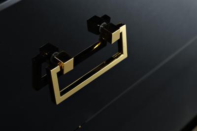 Комод Garda Decor KFG057 Комод черный 6 ящиков 120*42*82см арт. KFG057
