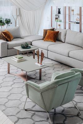 Диван Garda Decor Комплект мебели №6 диван Манчестер(Manchester) угловой с  механизмом арт. ZN-394389