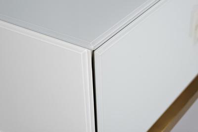 Мебель Garda Decor KFG070 Консоль 2 ящика белая/золото 120*42*77см арт. KFG070