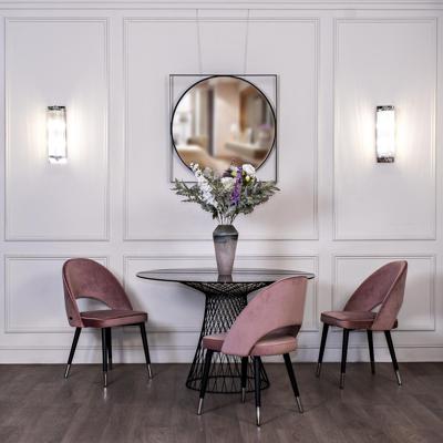 Стул Garda Decor 30C-1228F LPI Стул велюр пепельно-розовый 51*56*84см арт. 30C-1228F LPI