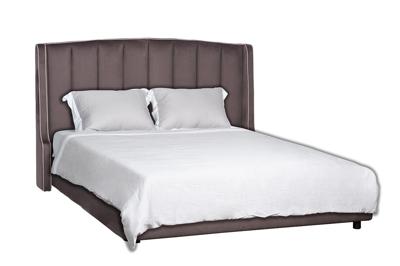 Кровать Garda Decor Кровать Одри(Odry) c подъем.мех. велюр лилово-серый Vel19 186*220*120 арт. ODRY1К-160M-Vel19+Vel09