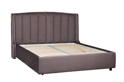 Кровать Garda Decor Кровать Одри(Odry) c подъем.мех. велюр лилово-серый Vel19 186*220*120 арт. ODRY1К-160M-Vel19+Vel09