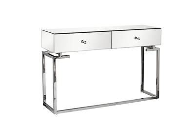 Мебель Garda Decor KFG075 Консоль зеркальная с двумя ящиками 120*35*77см арт. KFG075
