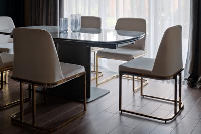 Стул Garda Decor GY-DC8365GOLD-CR Стул велюр кремовый/золото 54*56*89см арт. GY-DC8365GOLD-CR