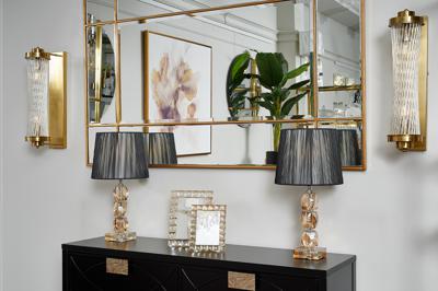 Бра Garda Decor 92EL-YG59026  Бра латунь, стекло прозр. 12*18*h.50см арт. 92EL-YG59026