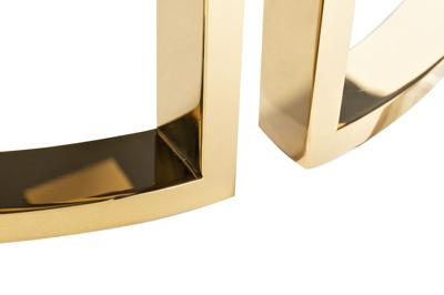 Стол журнальный Garda Decor 47ED-GDCT002 Стол журнальный ГардаДекор (GardaDecor) темн.стекло/зол d100*45 арт. 47ED-GDCT002