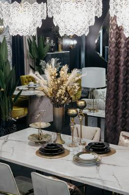 Подсвечник Garda Decor 71PN-3183 Подсвечник золотисто-зеленый d11*50см арт. 71PN-3183