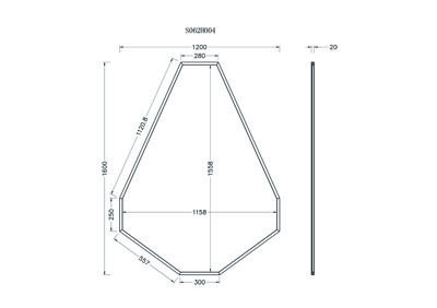Зеркало Garda Decor KFG088 Зеркало в металлич. раме  цвет золото 120*160см арт. KFG088