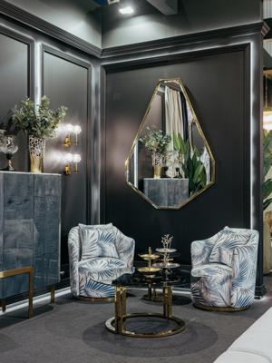 Зеркало Garda Decor KFG088 Зеркало в металлич. раме  цвет золото 120*160см арт. KFG088