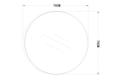 Зеркало Garda Decor 19-OA-6276L Зеркало в металл. объемной  раме золото d80*10 см арт. 19-OA-6276L
