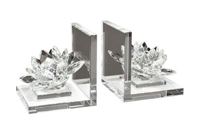 Держатель для книг Garda Decor XBE1580 Держатели для книг "Лотосы" 2 шт. 11,5*11,3*12*3см. арт. XBE1580