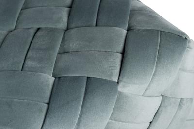 Мебель Garda Decor N-OT-100 MNT BL Банкетка плетеная велюр мятный 43*43*44см арт. N-OT-100 MNT BL