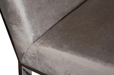 Стул Garda Decor GY-DC8121-LGR Стул велюр св-серый/хром с декором 48*66*100см арт. GY-DC8121-LGR