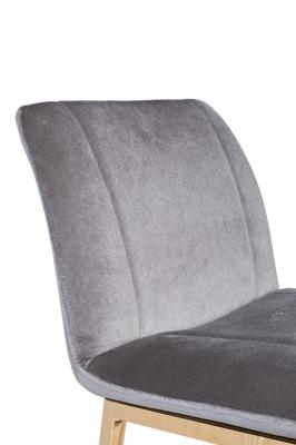 Стул барный Garda Decor 30C-DX-2091 GRE Стул барный велюр серый 42*53*88см арт. 30C-DX-2091 GRE
