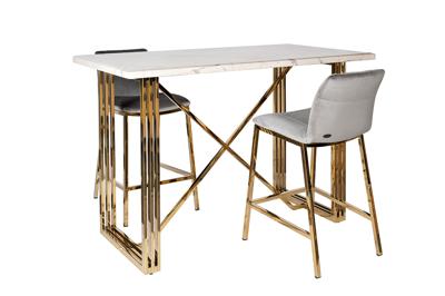 Стул барный Garda Decor 30C-DX-2091 GRE Стул барный велюр серый 42*53*88см арт. 30C-DX-2091 GRE