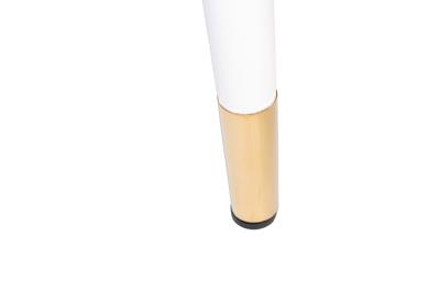Стул Garda Decor 30C-DX-2100 Стул экокожа бежевая/серая 63*51*84см, белые ножки арт. 30C-DX-2100