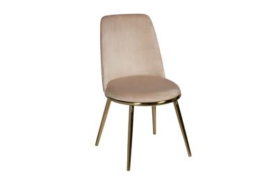 Стул Garda Decor 76AR-24GOLD Стул велюр бежевый/золото 48*56*86см арт. 76AR-24GOLD