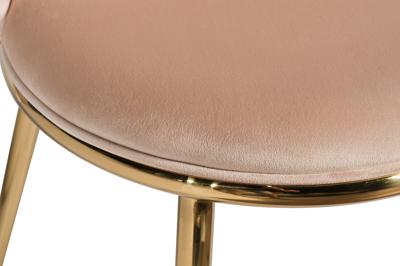 Стул Garda Decor 76AR-24GOLD Стул велюр бежевый/золото 48*56*86см арт. 76AR-24GOLD
