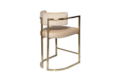Стул полубарный Garda Decor 76AR-603GOLD-BG Стул полубарный велюр беж/мат. золото 52*55*91см арт. 76AR-603GOLD-BG