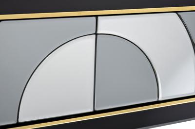 Мебель Garda Decor KFG122 Консоль 2 ящика зеркало двухцветное 120*42*75см арт. KFG122