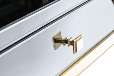 Мебель Garda Decor KFG125 Консоль 2 ящика с золотистой отделкой 120*42*79см арт. KFG125