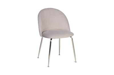 Стул Garda Decor 30C-301-1S GRE Стул велюр серый, хром. ножки 50*53*77см арт. 30C-301-1S GRE