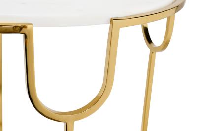 Стол журнальный Garda Decor 79MAL-7067 Стол журнальный с мраморной столешницей d45*60см арт. 79MAL-7067