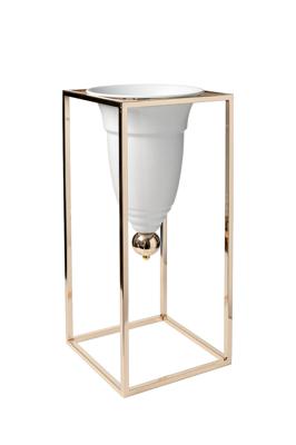 Кашпо Garda Decor 2K389267-G Подставка под цветы d24*60cм, цвет золото арт. 2K389267-G