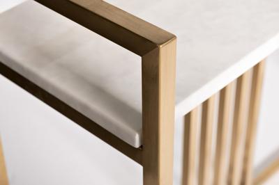 Мебель Garda Decor 47ED-182KONS-ZOL Консоль Мисти Нуова (Misty Nuova) иск.мрам/мат.зол 100*30*85см арт. 47ED-182KONS-ZOL