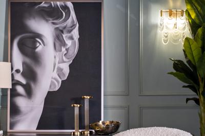 Подарок Garda Decor 89VOR-APOLLON/1  Холст "Аполлон-1" 140*100 см, багет латунь арт. 89VOR-APPOLON/1