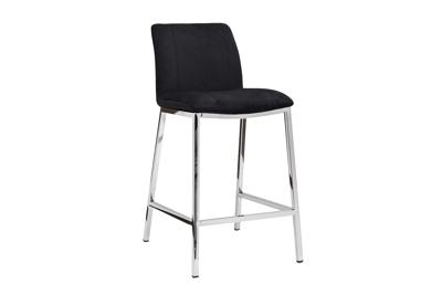 Стул барный Garda Decor 30C-DX-2091 BLK Стул барный велюр черный 42*53*88см арт. 30C-DX-2091 BLK