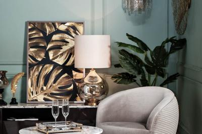 Лампа Garda Decor 22-89024 Лампа настольная плафон кремовый Н.83см арт. 22-89024