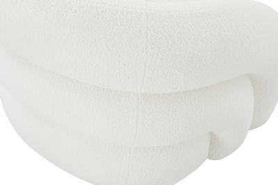 Мебель Garda Decor DY-KRES-117 BEL Кресло поворотное, иск.мех белый 94*83*70см арт. DY-KRES-117 BEL