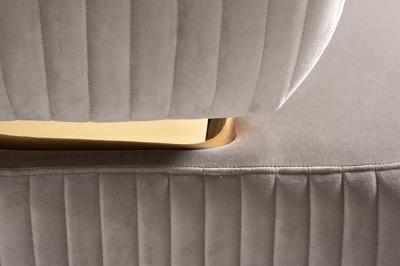 Мебель Garda Decor 102AN-KRES-1301-SER Кресло Гларус (Glarus), велюр серый 90*88*86см арт. 102AN-KRES-1301-SER