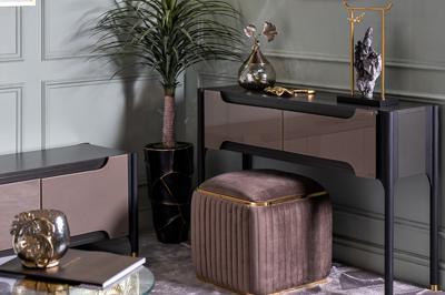 Мебель Garda Decor 102AN-PUF-1300-KOR Пуф Гларус (Glarus), велюр коричневый 45*45*45 см арт. 102AN-PUF-1300-KOR