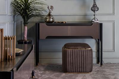 Мебель Garda Decor 102AN-PUF-1300-KOR Пуф Гларус (Glarus), велюр коричневый 45*45*45 см арт. 102AN-PUF-1300-KOR