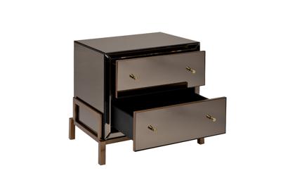 Тумбочка Garda Decor KFG170 Тумба зеркальная 2 ящика 65*45*62см арт. KFG170
