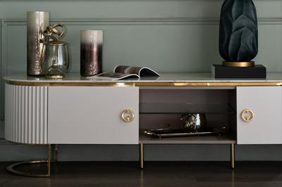 Мебель Garda Decor 77IP-GD010-TV Тумба под ТВ Лучано (Luciano) 200*47*52см арт. 77IP-GD010-TV